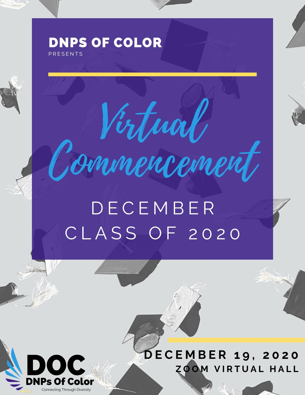 Dnps Of Color December Virtual Commencement Program By Docdnps Issuu