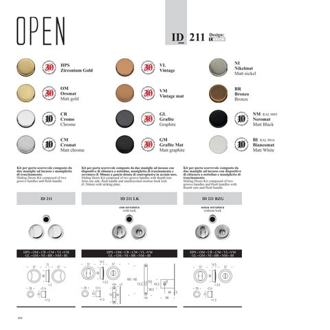 Colombo Design S.p.A. Handles 家具目录 2021: Flush handles | Maniglie ad incasso 第 4 页