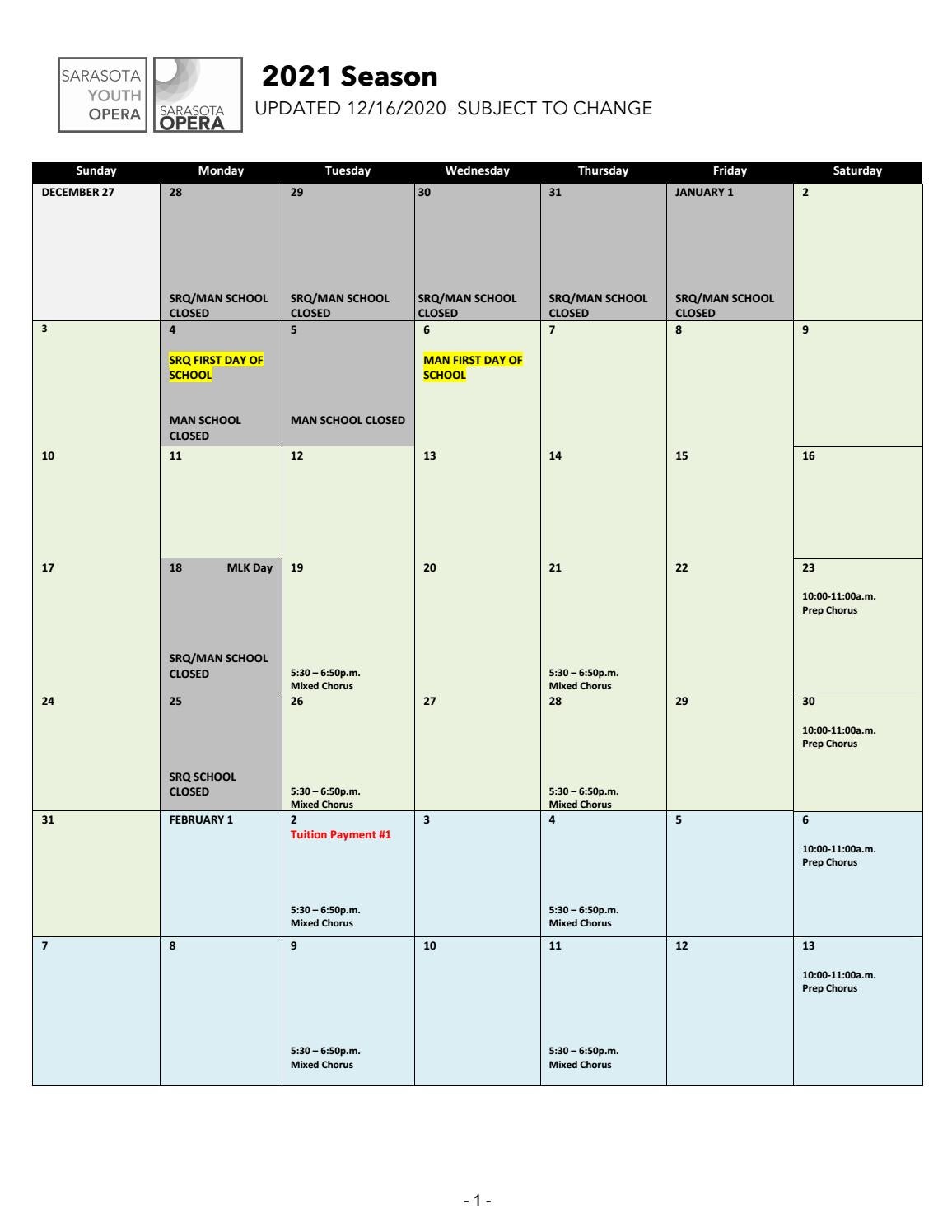 Youth Opera Winter 2021 Calendar by Sarasota Opera - Issuu