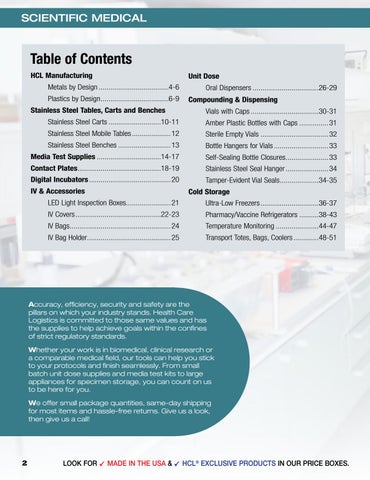 Health Care Logistics Scientific Medical 家具目录 from , Inc. 2020 第 2 页