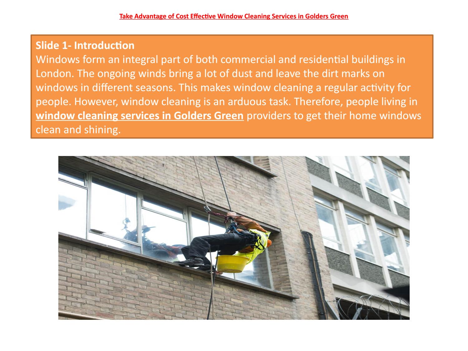 Take Advantage of Cost Effective Window Cleaning Services