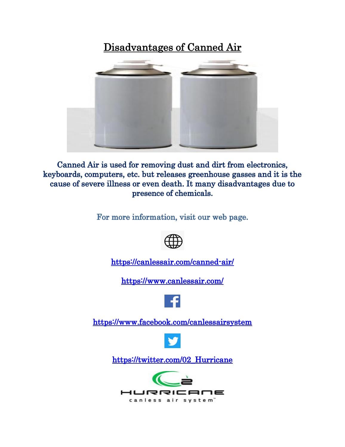 Disadvantages of Canned Air by Canless Air System Issuu