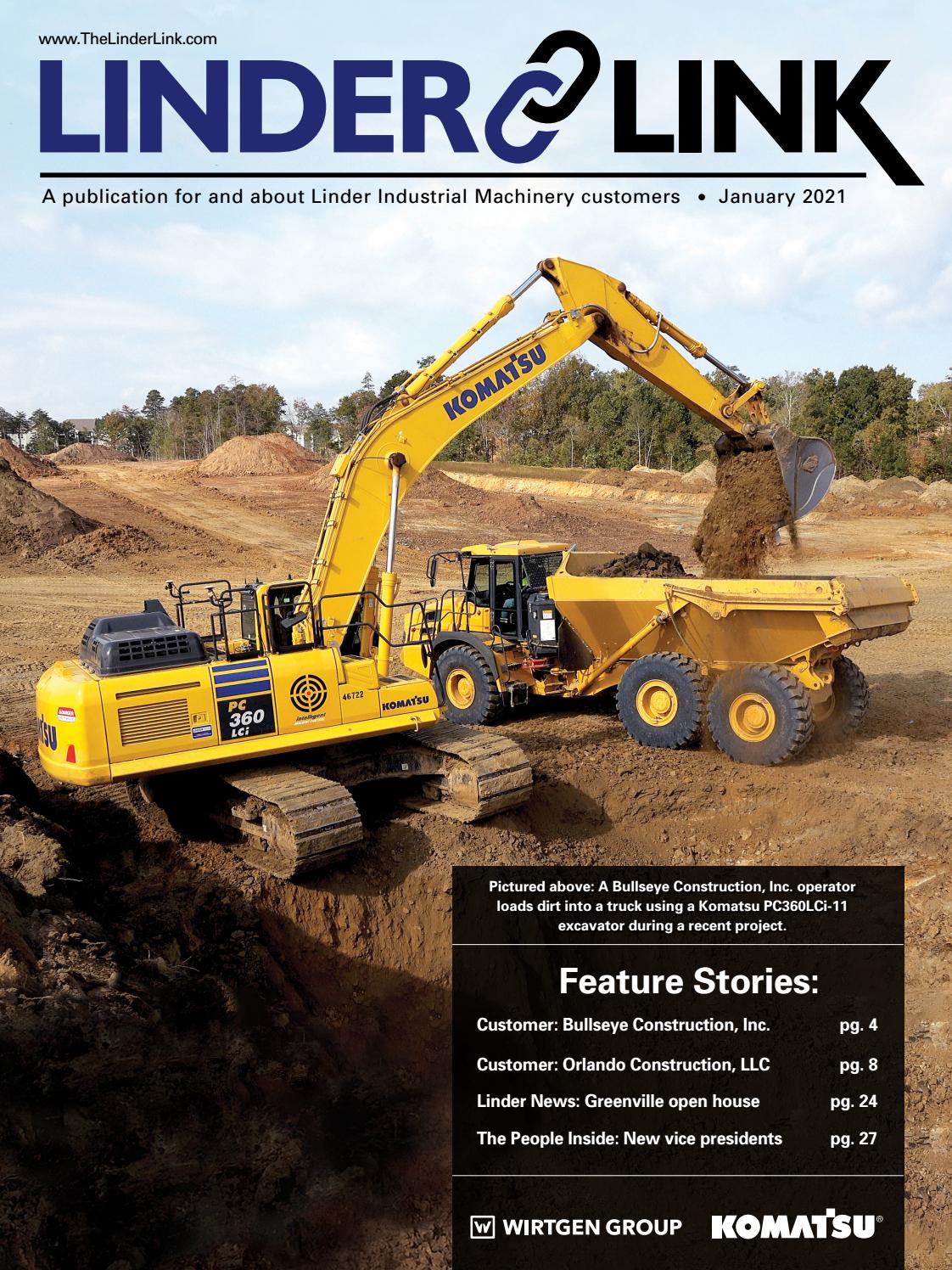 Linder Industrial Machinery Link, January 2021 by Construction