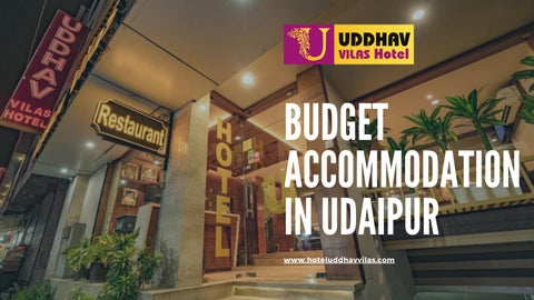 Budget Accommodation In Udaipur - Uddhav Vilas Hotel