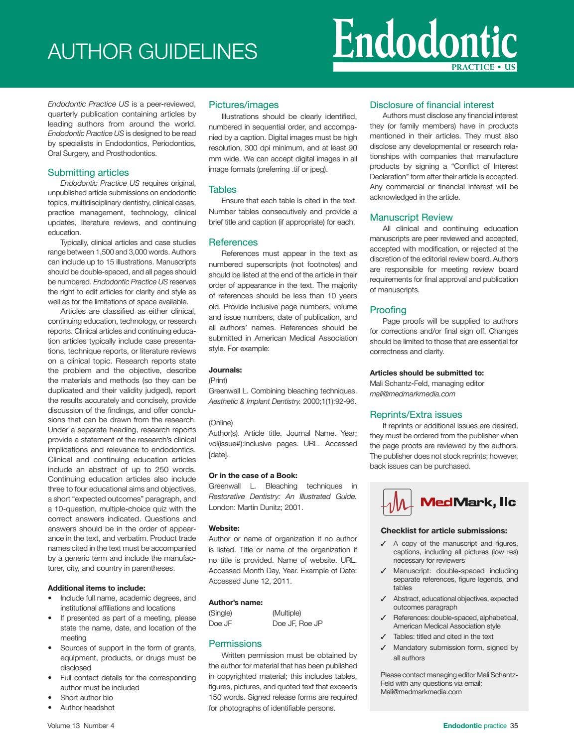 Endodontic Practice US Winter 2020 Vol 13 No 4 by MedMark, LLC - Issuu