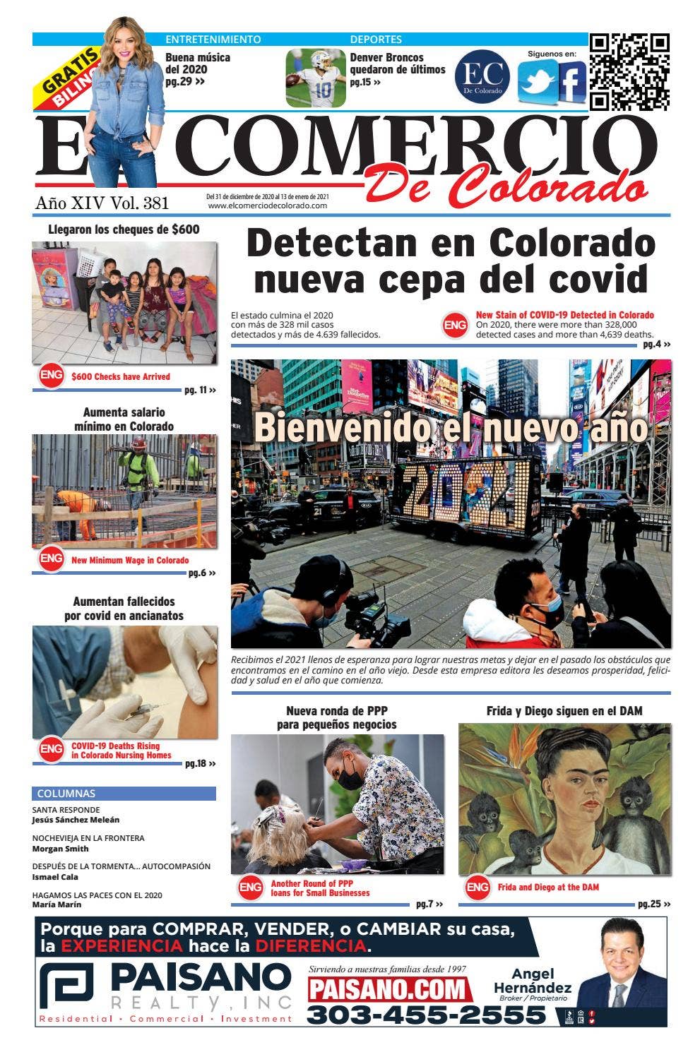El Comercio de Colorado Edition 381 December 31st 2020 by El Comercio ...