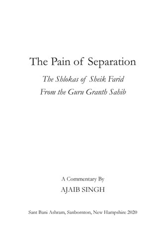 Sant Ajaib Singh 灯饰目录 · The Pain of Separation: Shlokas of Sheik Farid Commented by 第 3 页