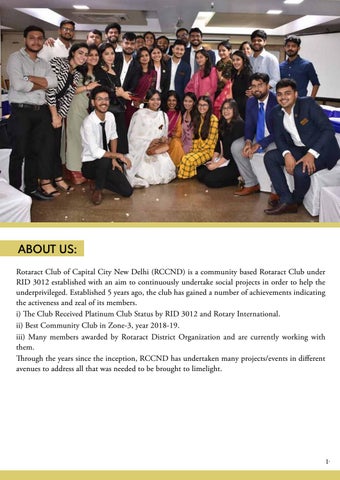 Club Bulletin of Rotaract Club of Capital City New Delhi, 册 - 2 第 2 页