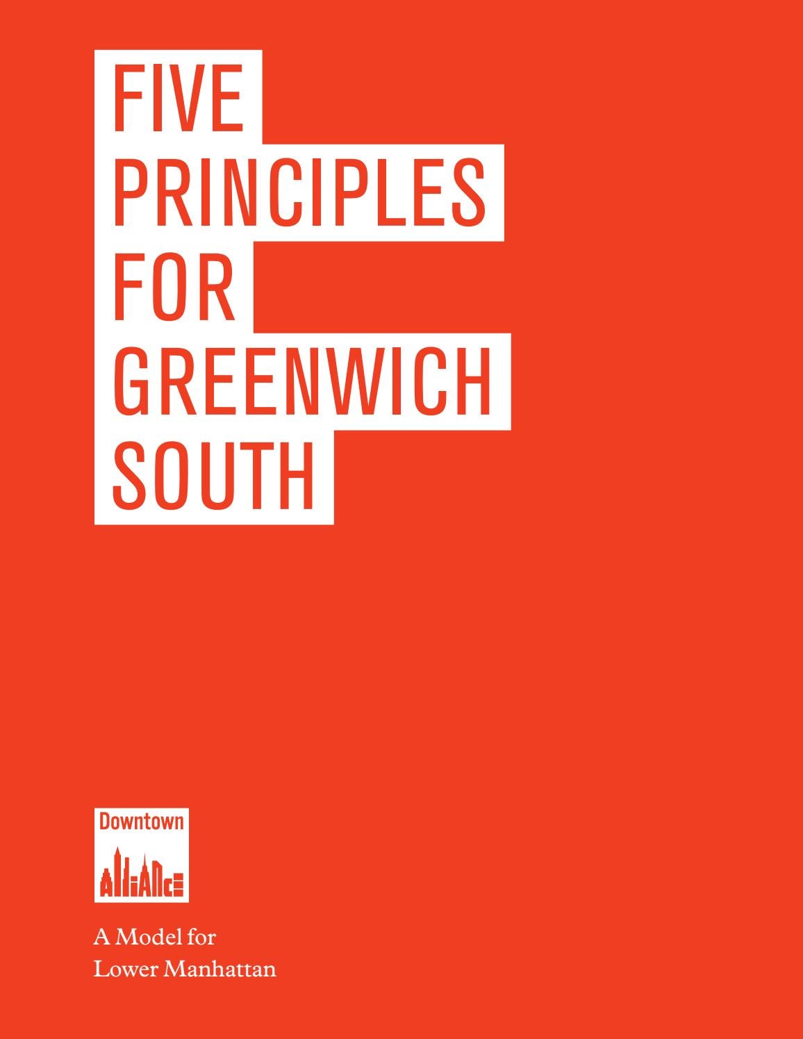 Five Principles for Greenwich South by Alliance for Downtown New York -  Issuu