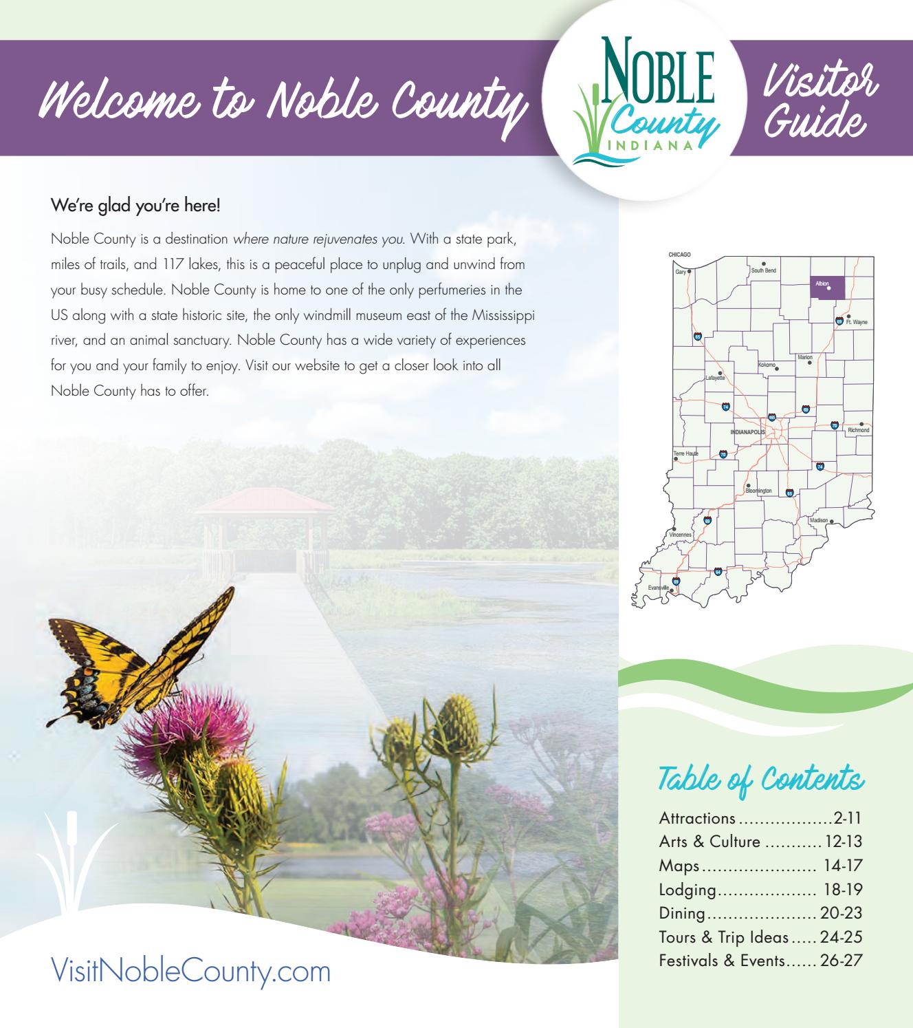 Rental Property Management Noble County Indiana Noble County Indiana 2021 Visitor Guide by Propeller Marketing - Issuu