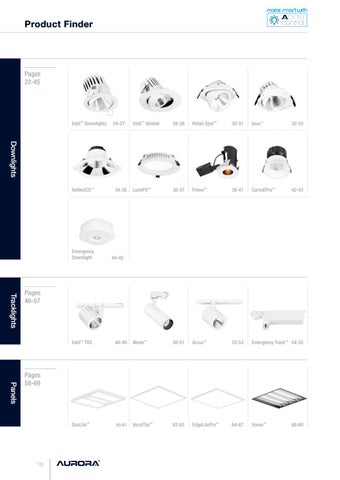 Aurora Lighting 灯饰目录 · Projects SA - 版 1 第 20 页