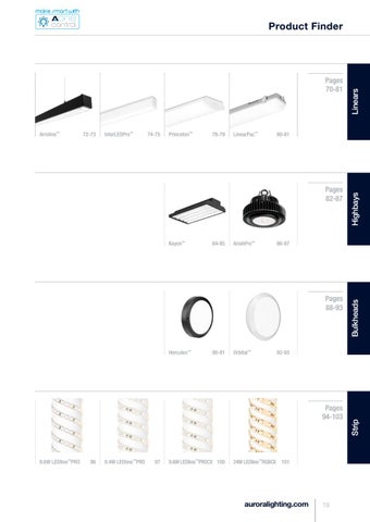 Aurora Lighting 灯饰目录 · Projects SA - 版 1 第 21 页