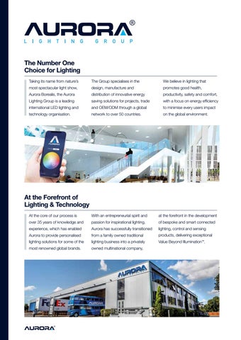 Aurora Lighting 灯饰目录 · Projects SA - 版 1 第 2 页