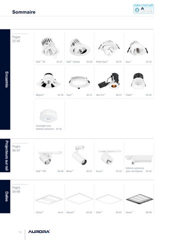 Aurora Lighting 灯饰目录 · Projets 法文 - 版 1 第 20 页