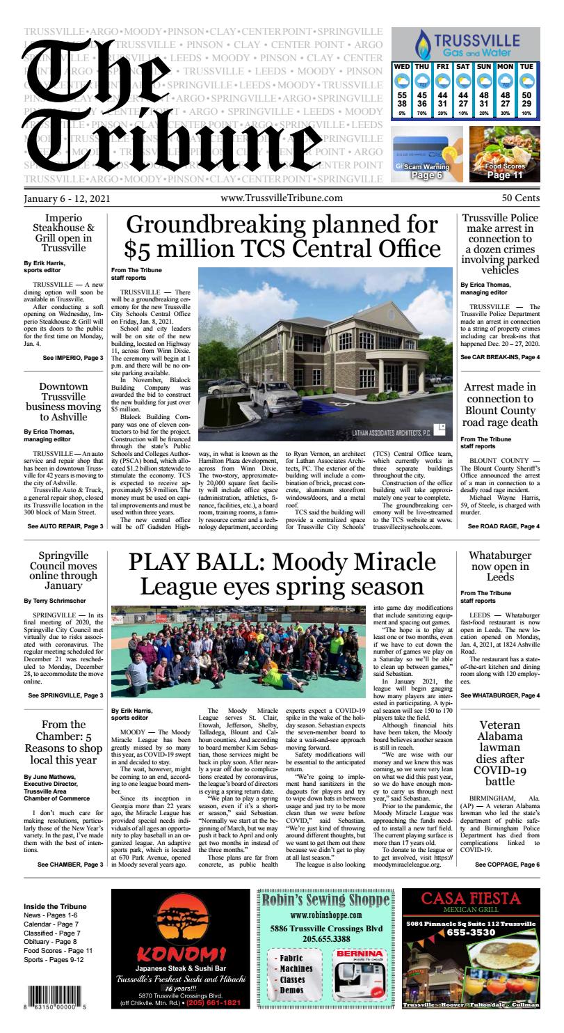 The Trussville Tribune January 6 12 2021 By Mike Kurov Issuu