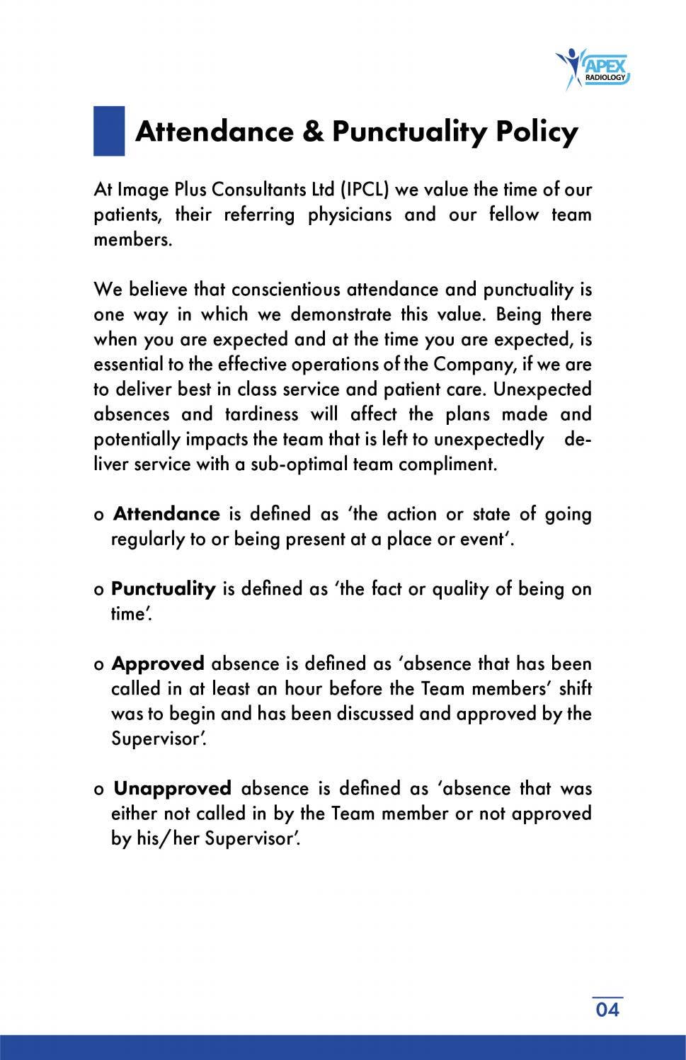 Apex Radiology - Employee Manual by apexradiology - Issuu
