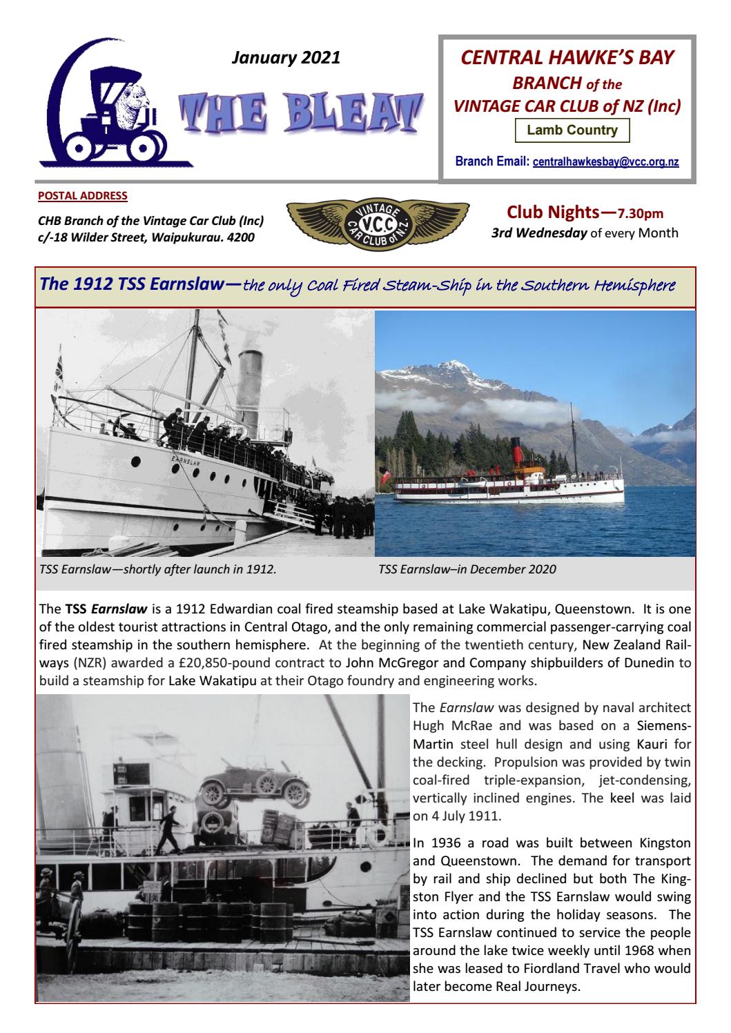 Central Hawkes Bay VCC January 2021 by Vintage Car Club of New