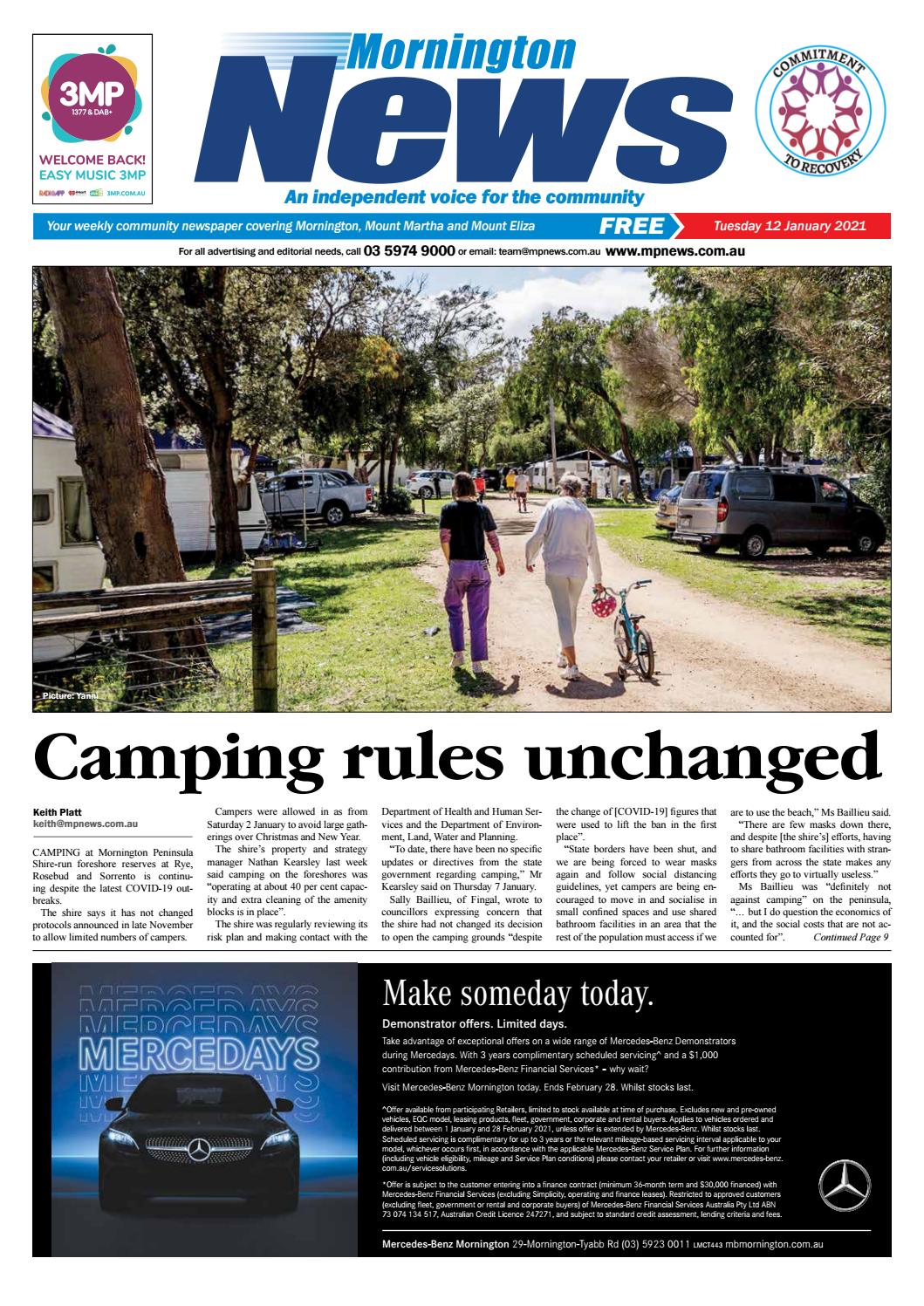 Mornington News 12 January 2021 By Mornington Peninsula News Group Issuu