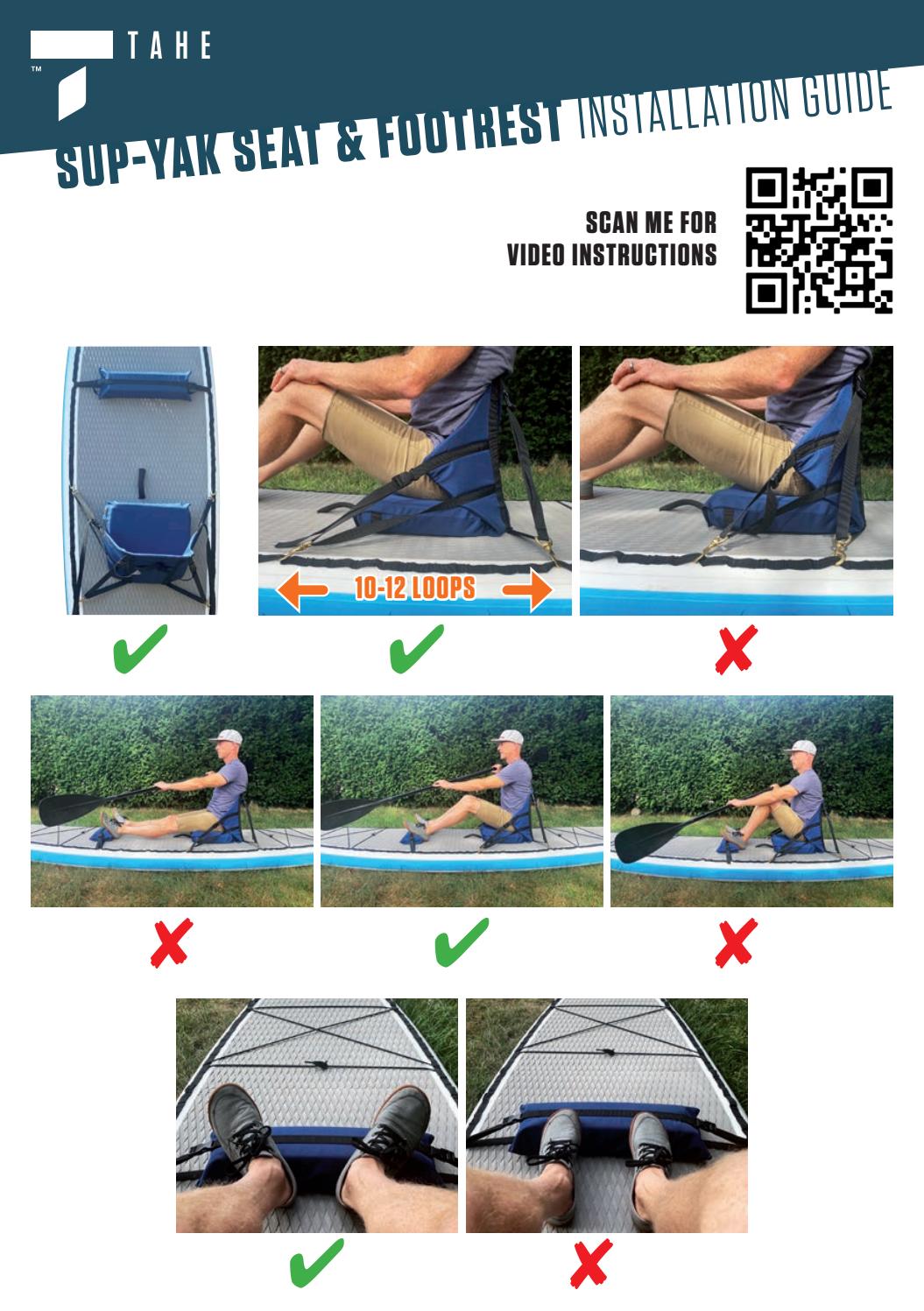 SUPYAK Seat & Footrest Installation Guide by TAHE Outdoors France
