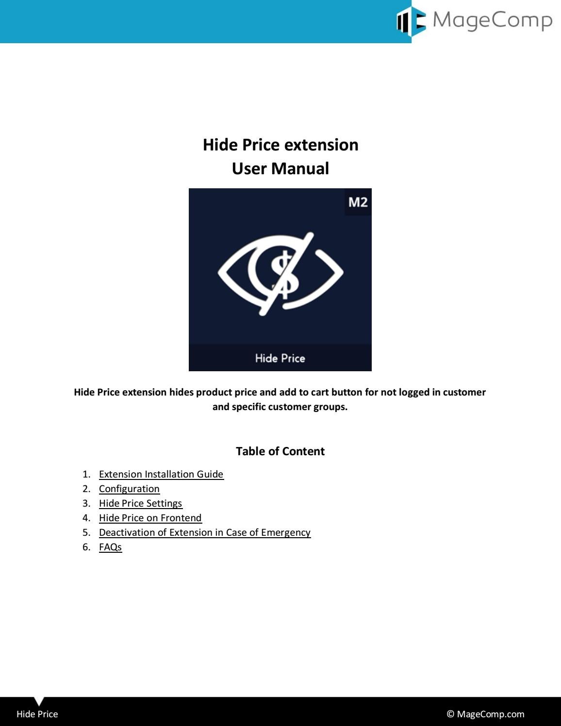 Magento 2 Hide Price by Issuu