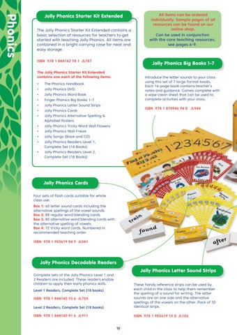 Jolly Learning Ltd The 书柜 , Bahrain, Jolly Phonics 目录 2021 第 10 页