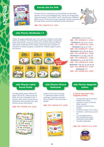 Jolly Learning Ltd The 书柜 , Bahrain, Jolly Phonics 目录 2021 第 16 页