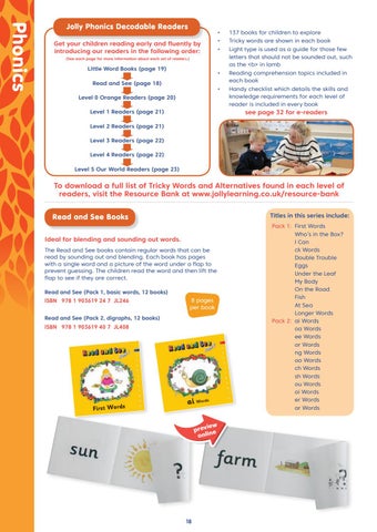 Jolly Learning Ltd The 书柜 , Bahrain, Jolly Phonics 目录 2021 第 18 页