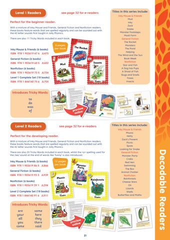 Jolly Learning Ltd The 书柜 , Bahrain, Jolly Phonics 目录 2021 第 21 页