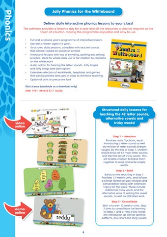 Jolly Learning Ltd The 书柜 , Bahrain, Jolly Phonics 目录 2021 第 8 页