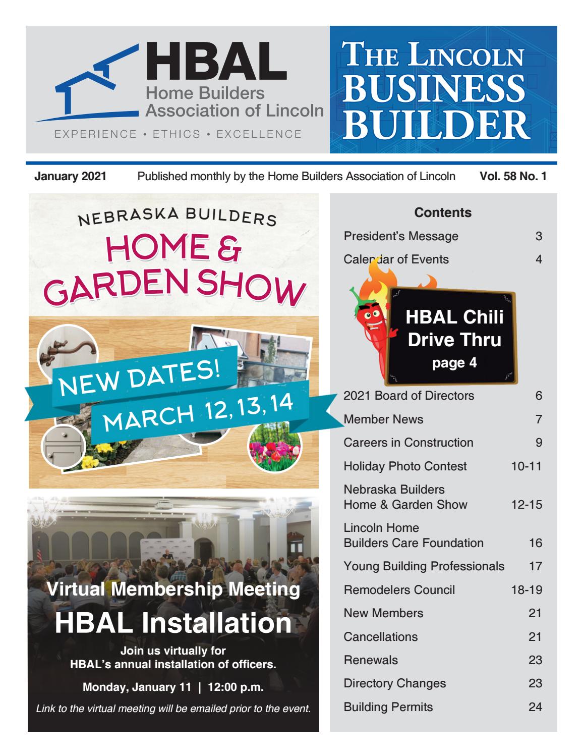 Lincoln Business Builder (January 2021) by Home Builders Association of Lincoln Issuu