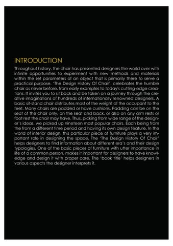 Siddhant Salvi 家具目录 · The Design History Of Chairs 第 2 页