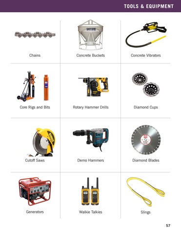 Concrete Catalog - 4th Edition by Ram Tool Construction Supply Co. - Issuu