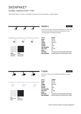 Belid Lighting Group 灯饰目录 · Spotlights × skensystem 2019 第 8 页