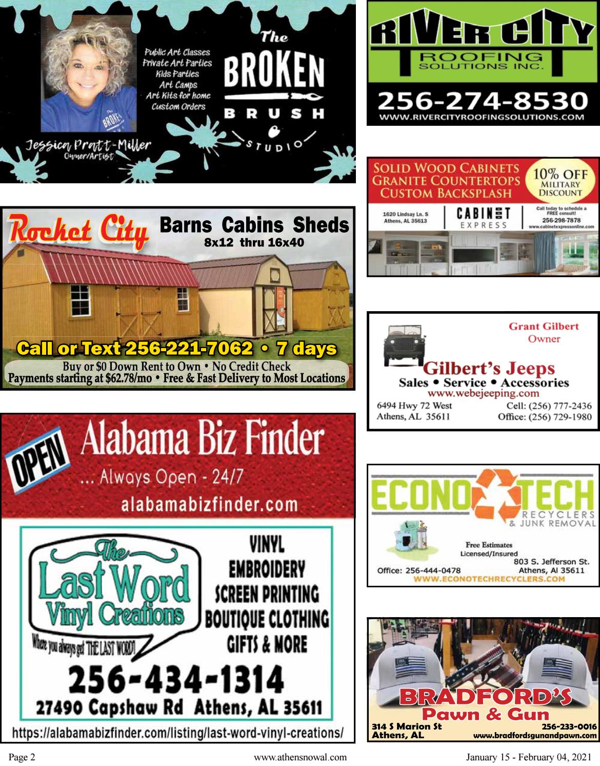 Athens Now Shopper 11521 by Alabama Biz Finder Issuu