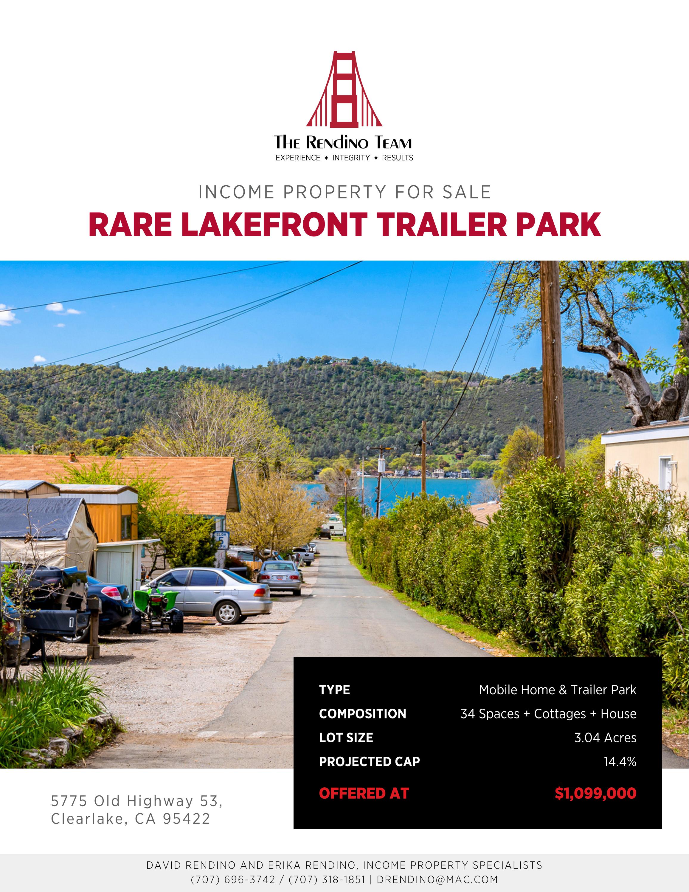 David & Erika Rendino Present 5775 Old Highway 53 Clearlake Commercial Real Estate by RE/MAX