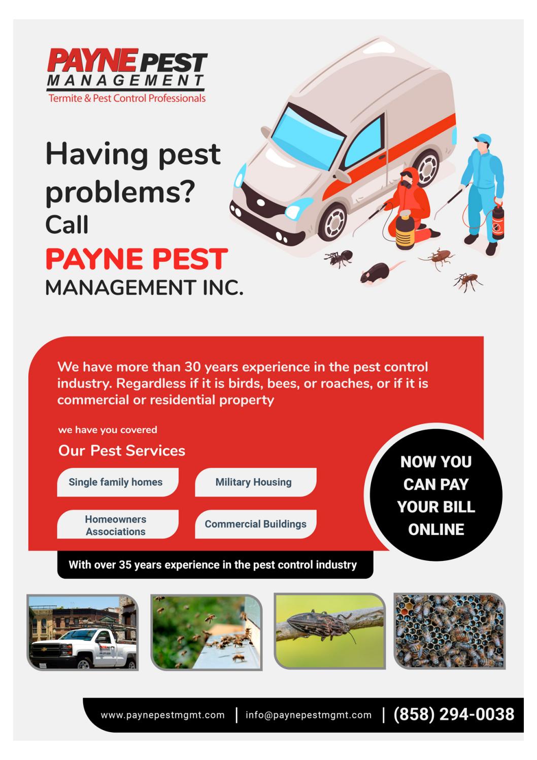 Orange County Pest Control San diego Pest Inspection by Payne pest