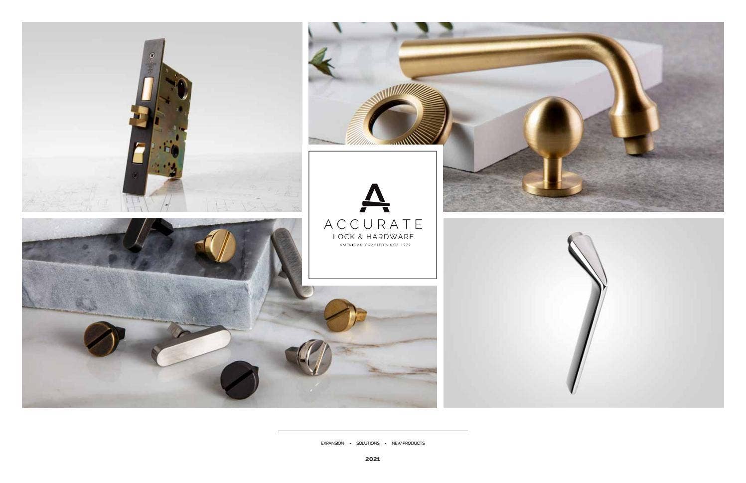 2021 New Product Book by Accurate Lock and Hardware Issuu