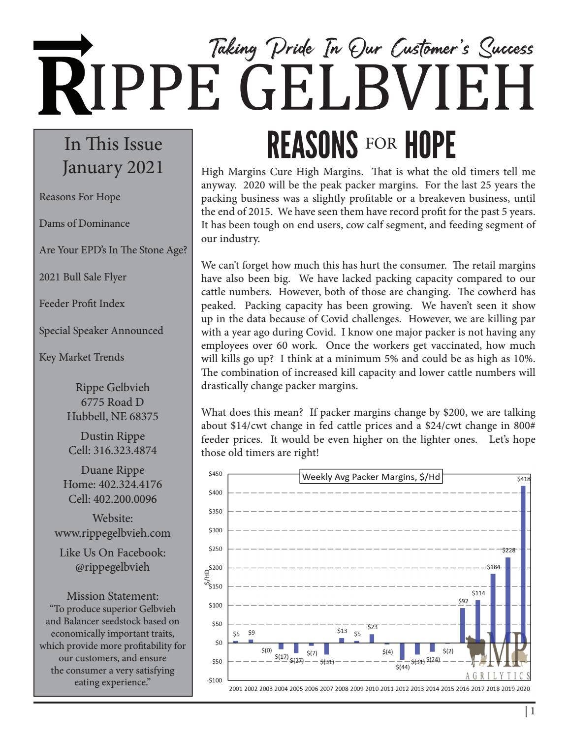 Dustin Rippe Rippe Gelbvieh - 2021 February Newsletter by LivestockDirect - Issuu