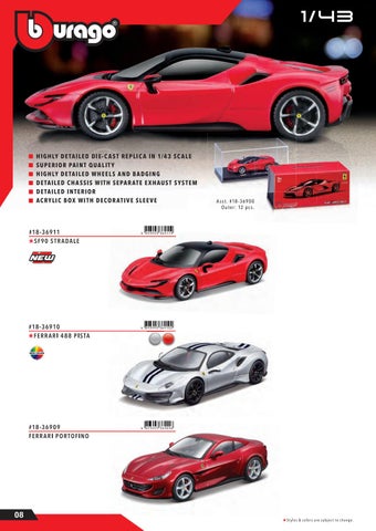 灯饰目录 Bburago Ferrari 2021 第 10 页