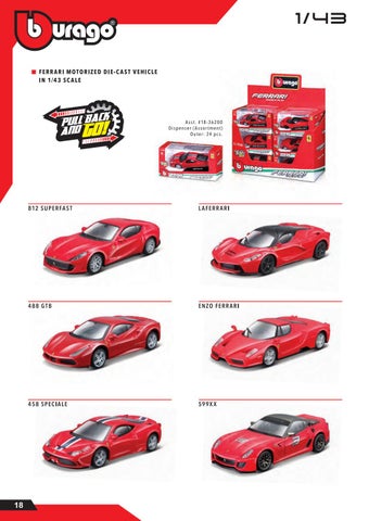 灯饰目录 Bburago Ferrari 2021 第 20 页