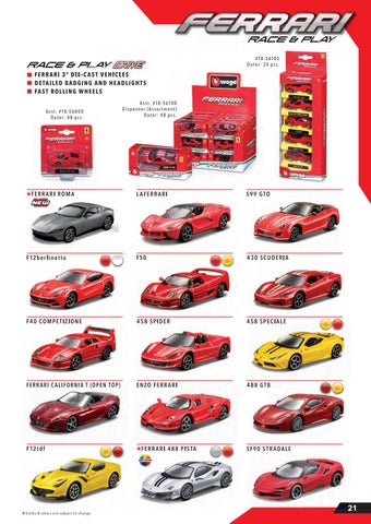 灯饰目录 Bburago Ferrari 2021 第 23 页