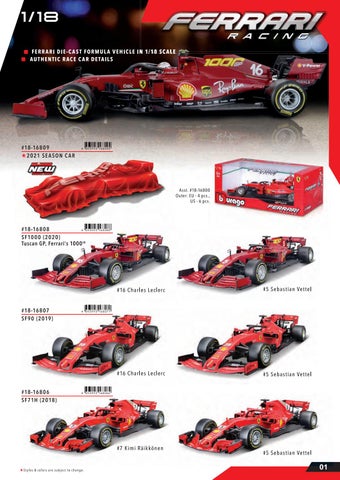 灯饰目录 Bburago Ferrari 2021 第 3 页