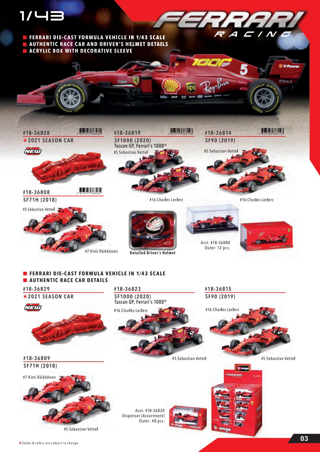Katalog Bburago Ferrari 2021 by Sběratelské Modely Issuu