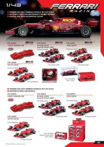 灯饰目录 Bburago Ferrari 2021 第 5 页