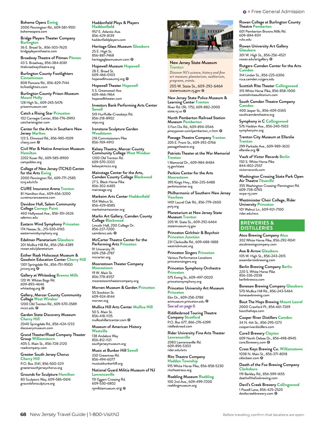 New Jersey 2021 Official Travel Guide by digital_pubs - Issuu
