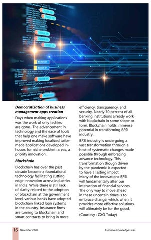 EXECUTIVE KNOWLEDGE LINES December 2020 第 16 页