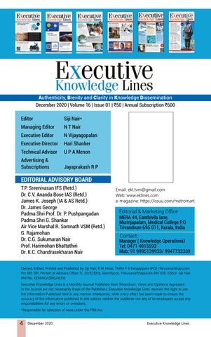 EXECUTIVE KNOWLEDGE LINES December 2020 第 4 页