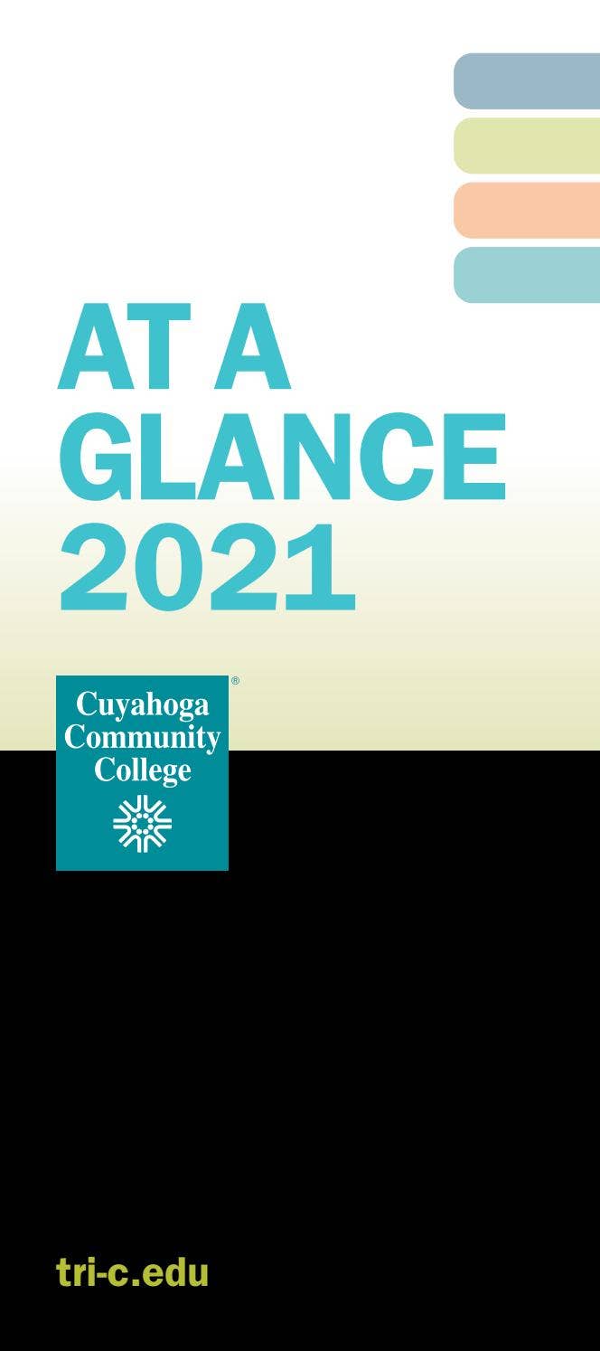 At A Glance 2021 by Cuyahoga Community College - Issuu