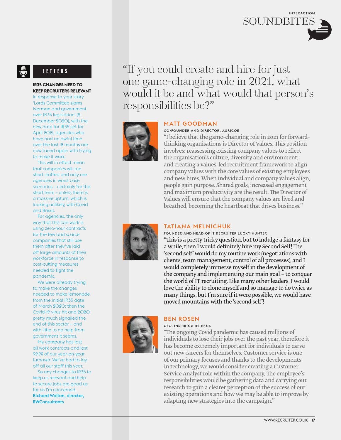 Recruiter - Jan/Feb 2021 by Redactive Media Group - Issuu
