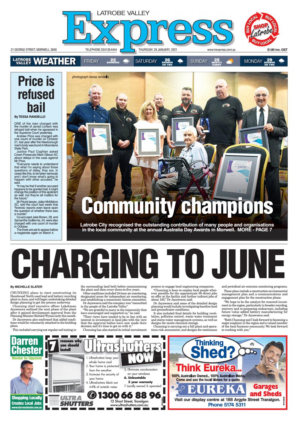 Latrobe Valley Express Thursday 28 January 2021 By Lvexpress Com Issuu